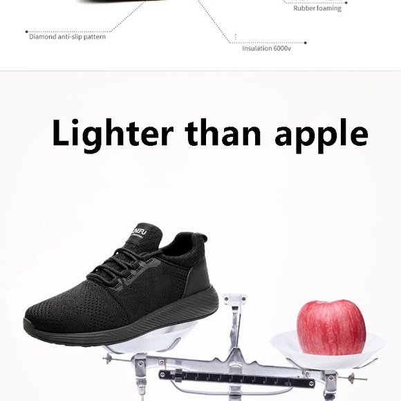 Men's Steel Toe Work Shoes Comfortable Anti Slip - Picture 2 of 10